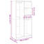 Ruri Manufactured Wood Wardrobe-47193999-47193993