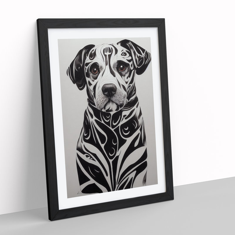 Sweet Dog - Framed Print, Black Framed, 34cm H x 25cm W x 2cm D