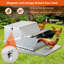 Automatic Chicken Feeders with Treadle,27 LB Galvanized Steel Poultry Feeder No Waste,Rat Proof Chicken Feeder with 10 Chickens -11 Days