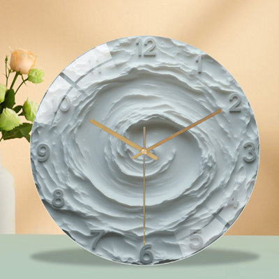 Horloge murale élégante en spirale 12 po