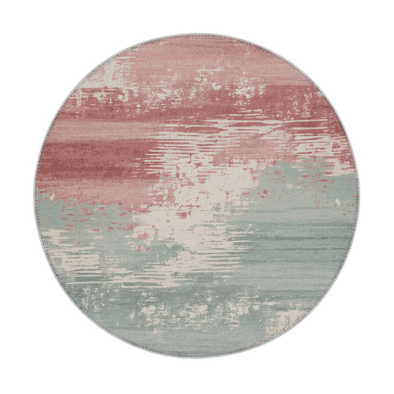 Watercolor Gray Indoor and Outdoor Area Rug, Rectangle 9' x 12'
