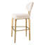 Dorrego Upholstered Stool with Metal Frame-1190521861