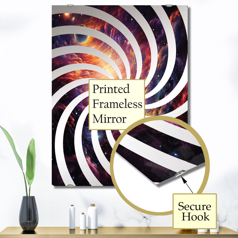 Samel - Grand miroir mural Galaxies MIR139172, 40 po x 30 po