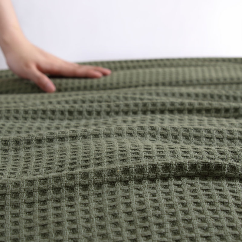 Couverture réversible en coton Eddie Bauer, Lit simple, Vert