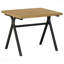 Ensemble de 3 pièces en chêne doré avec accents bronze industriel
