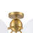 6 - Light Opal Glass Globe Sputnik Sphere Semi Flush Mount