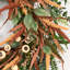 24 po de baies artificielles de verdure d'eucalyptus, fougère de blé, automne, porte d'entrée, couronne, décoration de l'Action de grâce d'Halloween