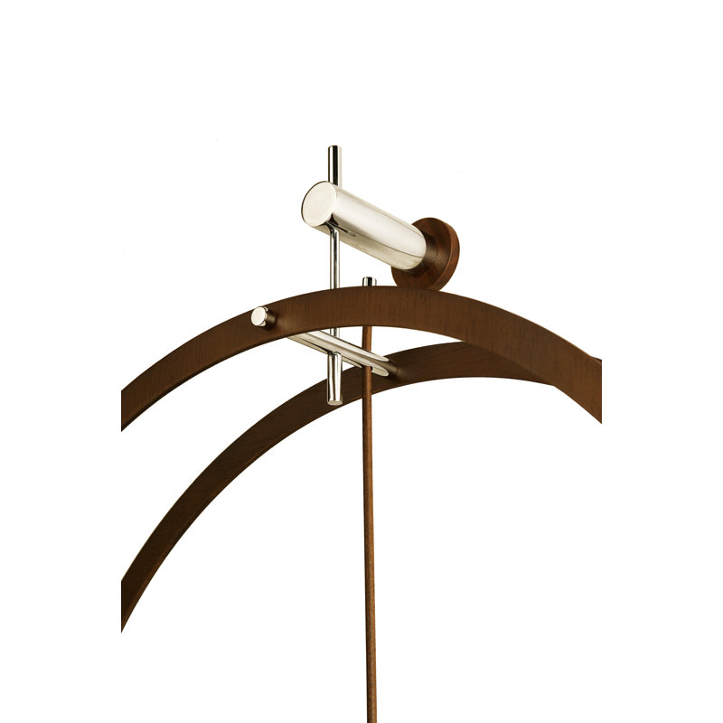 Horloge murale 2 points, Noyer