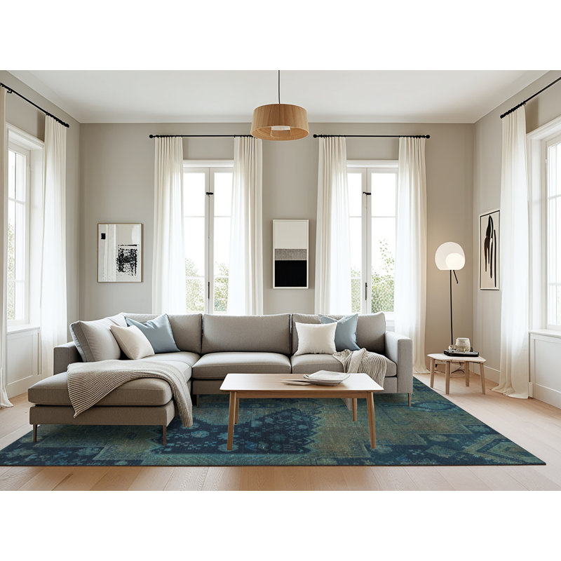 Abstract Indoor Rug, Rectangle 8' x 12'
