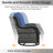 Wendye 5-Piece Outdoor Furniture Set, 2 Swivel Glider Chairs, 2 Ottomans & 55K BTU Fire Pit Table-1233555690-1233555692