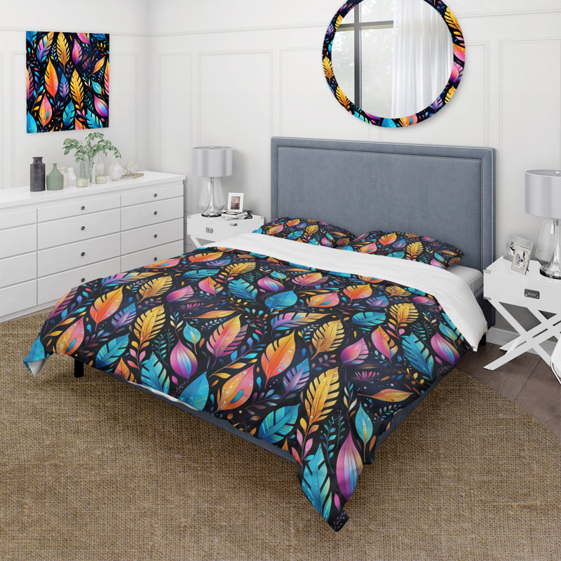 Ensemble de housse de couette Tribal Dreamscape, Housse de couette pour très grand lit et 2 très