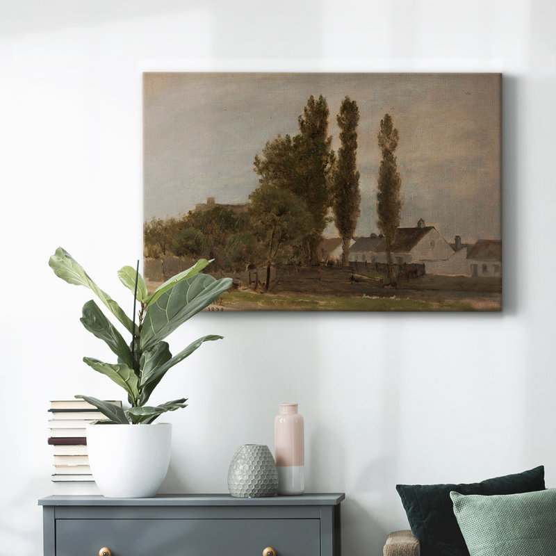 Paysage rétro CCXXX, Toile tendue, H 9 po x l 13 po x P 1,5 po