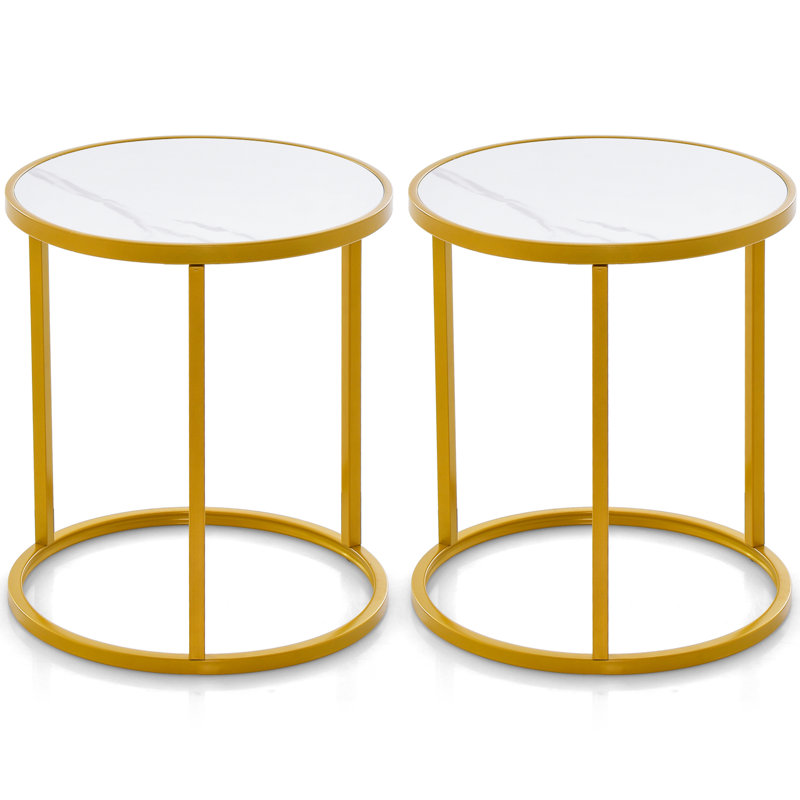 Lisinski 50 cm W Steel Bedside Table