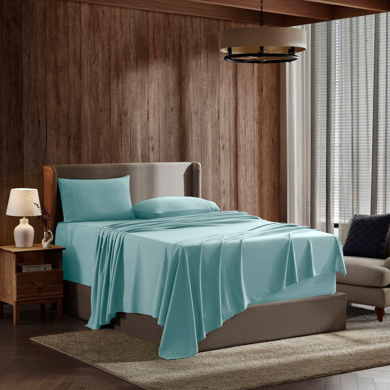 Ensemble de draps ultra doux et respirant Hotel Collection, Turquoise, Grand lit