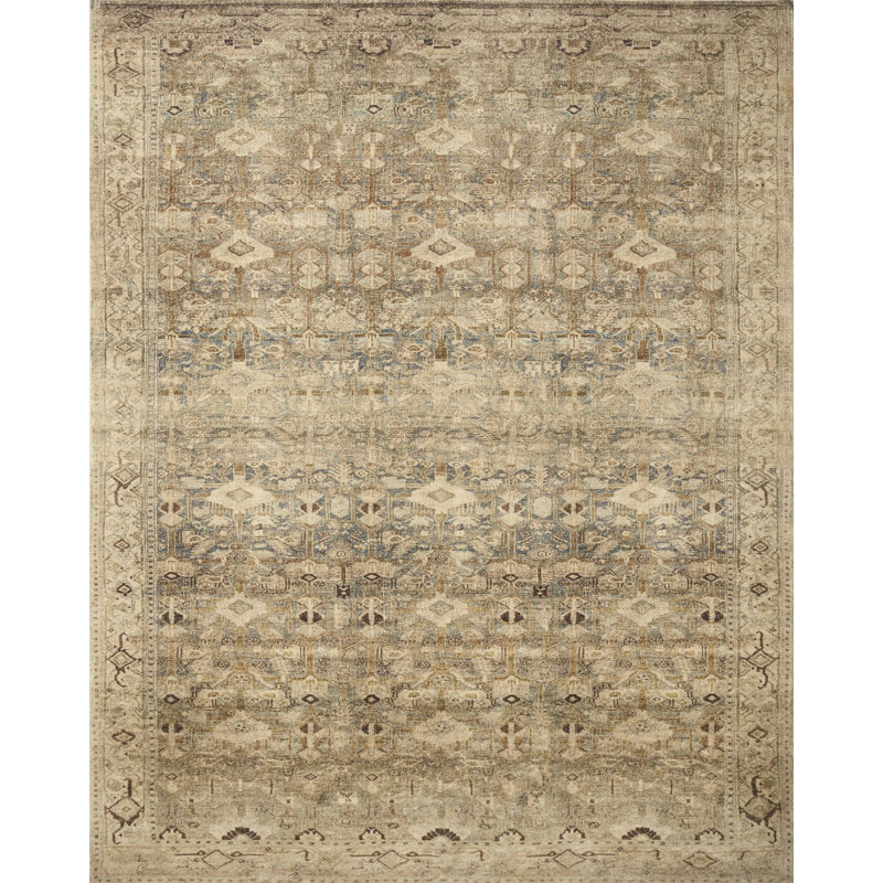 Ivory 8' x 10' Rectangular Easy Care Synthetic Rug