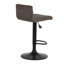 Dravis Swivel Upholstered Adjustable Height Counter Stool with Metal Frame