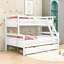 Lit superposé simple en bois 2 tiroirs pour enfants Ciaria-325528347