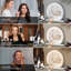 Makeup Mirror with 3 Color Lights, Makeup mirror with Dimmable LED Light Strip, Large Round Mirror-1263551329