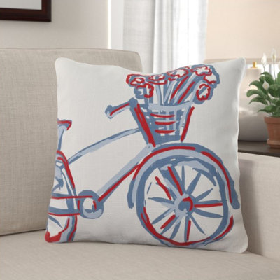  Print Square Cotton Pillow Cover and Insert