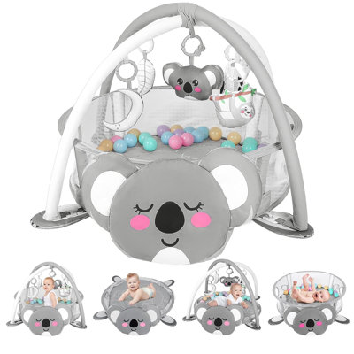 27.6'' L Koala Baby Play Mat Baby Gym,Ball Pit Including 30  with 5 Infant Sensory Baby Toys