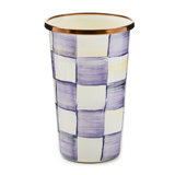 Violet Check 10 Ounce Tumbler
