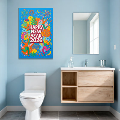 Fashion Happy New Year 2026 Celebration Pattern