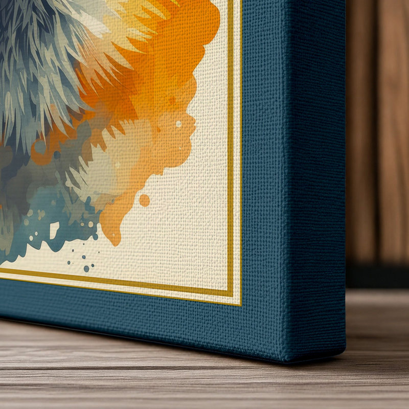 Print, 30x20 - 76.2 x 50.8 cm, Teal Border