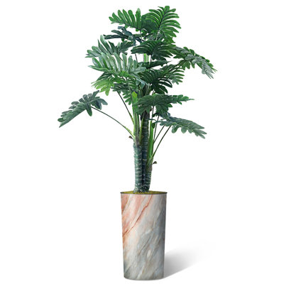 Plantes artificielles artificielles en pot Philodendron artificiel d'intérieur et d'extérieur