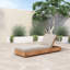 Kinta Outdoor Teak Chaise Lounge-1590059143