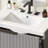 30" Bathroom Vanity In Gray, With Ceramic Sink, Dual System, Soft Close Function, Fluted Design, Spill Basin, 8" Pre-Drilled Faucet Holes, 17.5" , -Proof Structure Gray Extension Drawers, Slides,-1422153237