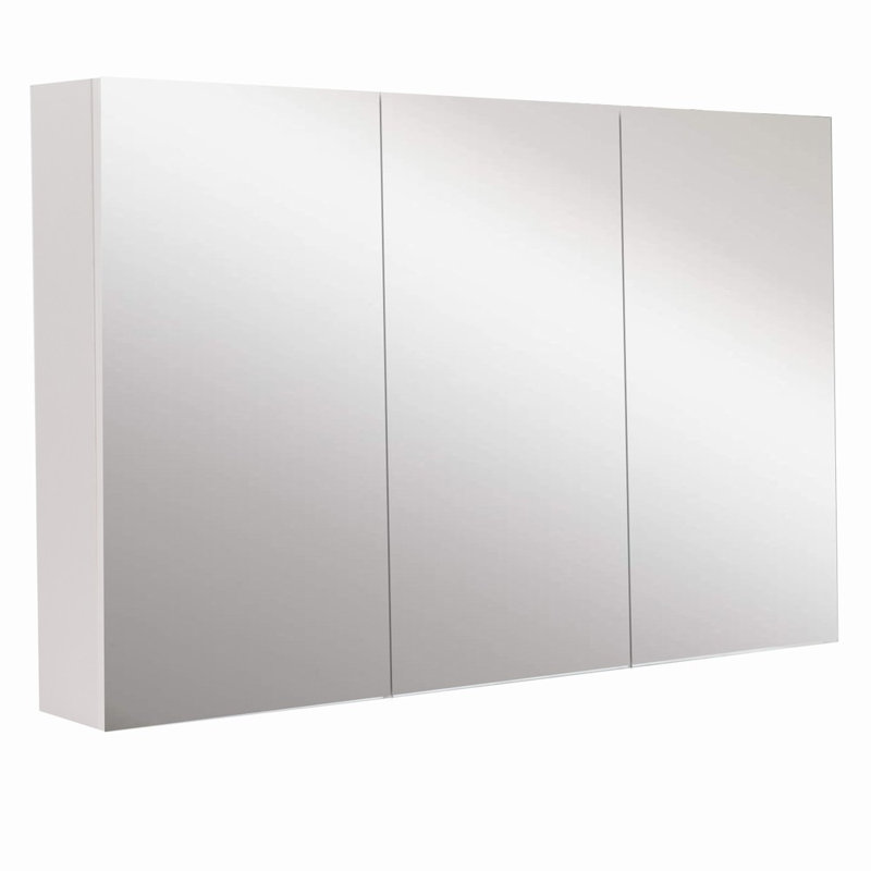 Cheree 15240 mm H Surface Mirrored Bathroom Cabinets with Mirror and 3 Adjustable Shelves, 900 cm
