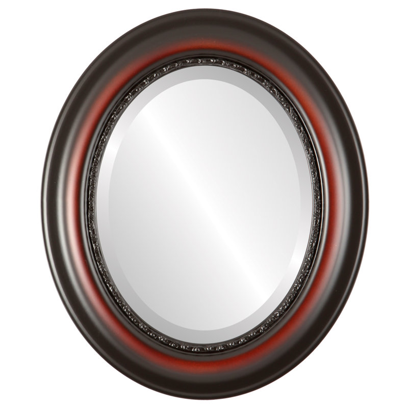 Miroir d'appoint Winchelsea, H 21 po x l 17 po, Bois de rose