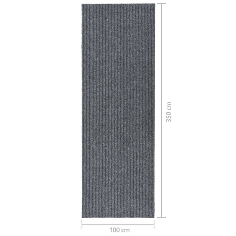 Bodmar Solid Colour Area Rug, Runner 100 x 350cm