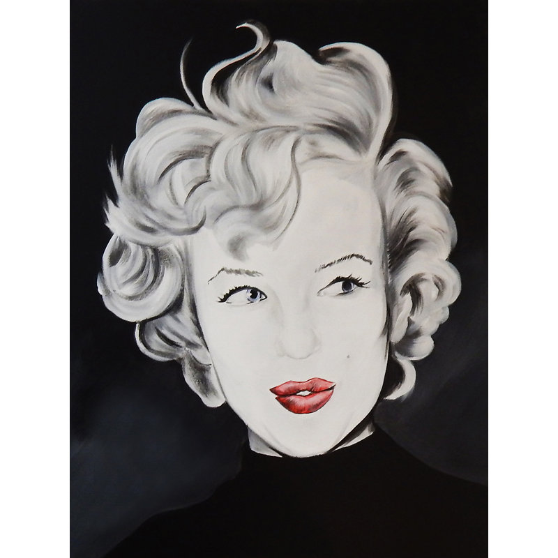 «Kissy Face» par Ed Capeau - impression d'art graphique, H 16 po x l 12 po x P 1,5 po, Toile tendue, Aucun mat