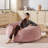 Bean Bag Chair, Memory Foam Filled, Large Beanbag Chairs For Adults And Teens, Soft Sofa With Removable Flannel Cover, Round Couch For Living Room Bedroom College Dorm-698306722-698306651