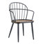 Chaise de salle à manger d'intérieur avec pieds en métal, bouleau clair