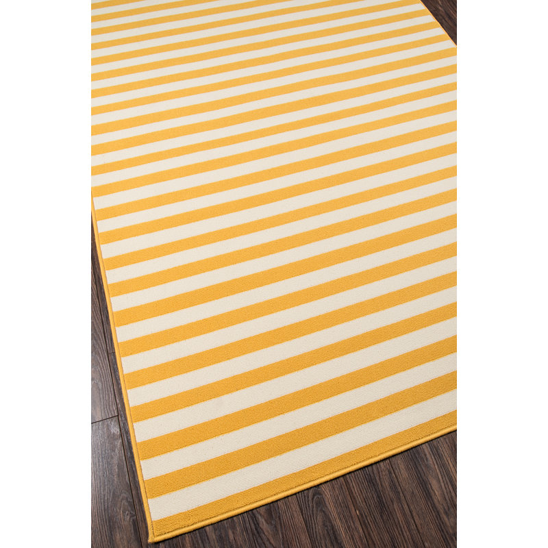 Yepez Striped Indoor / Outdoor Rug, Rectangle 2'3" x 4'6"