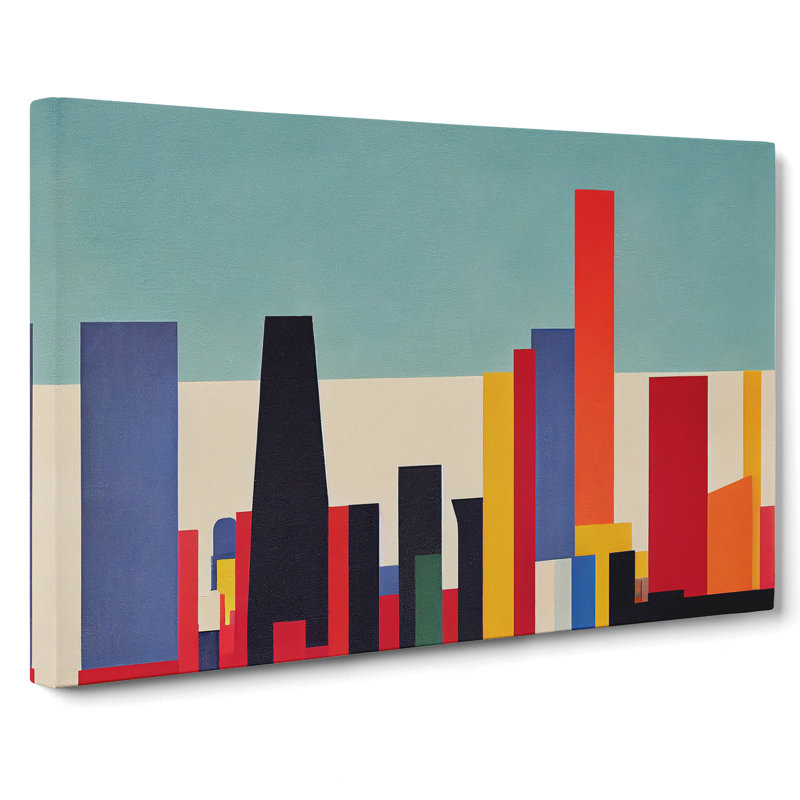 Evolving Abstract Skyscrapers - Wrapped Canvas, 40cm H x 60cm W x 3cm D