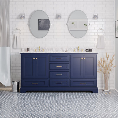 Ensemble de meuble-lavabo double 72 po Larosa