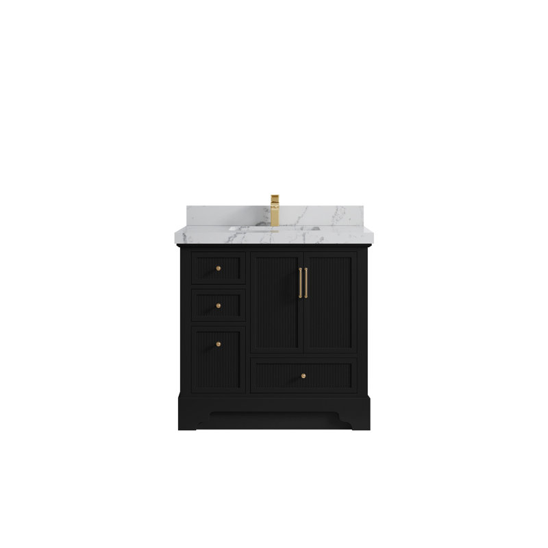 Meuble-lavabo simple 36 po avec plateau Alys, Venatino
