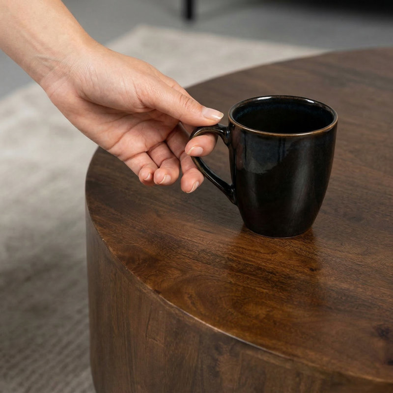 Vioria Solid Wood Single Coffee Table, Chestnut