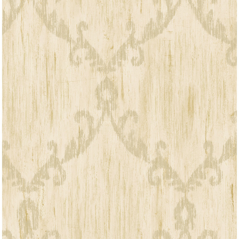 Papier peint imitation avoine et métal Tessie Ogee Seabrook Designs, Brun clair / beige