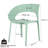 Single - Side Haze Polypropylene Chairs   Of 4  For Living Room, Dining Garden And Terrace, All Weather Durability, Lumbar Supporting , No Assembly Needed 4 Indoor Decorative Purposes, Water ,