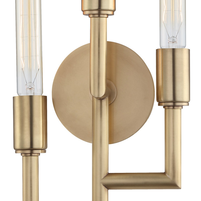 Angler 3 - Light Flush Mounted Sconce, Aged Brass