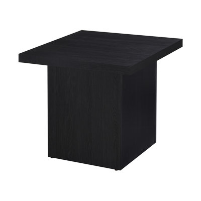 23.9" W Contemporary End Table, Black