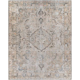 Colpitt Oriental Machine Washable Area Rug in Beige