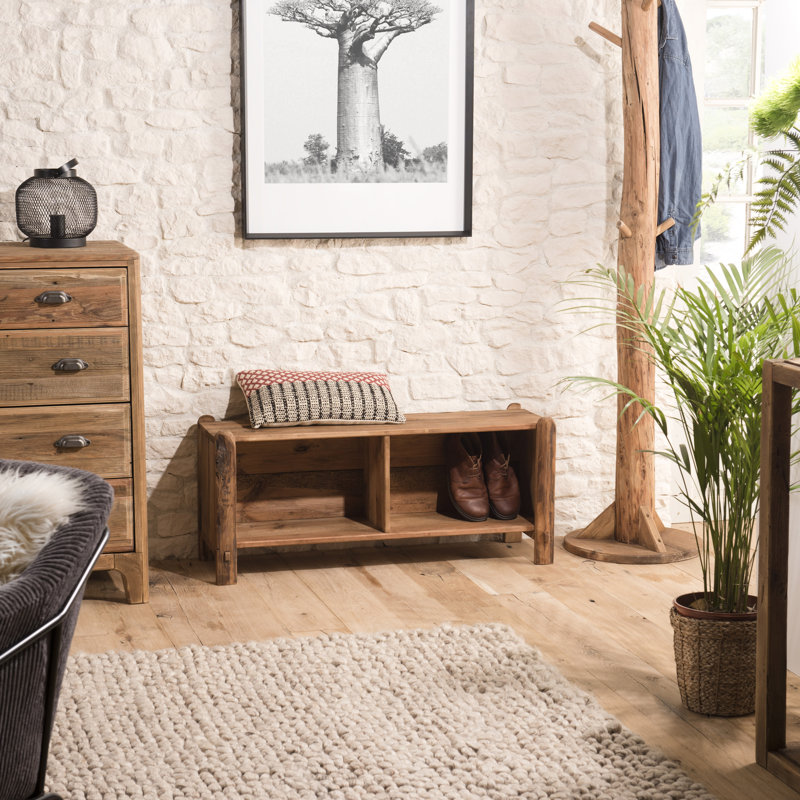 Cascio Solid Wood Storage Bench