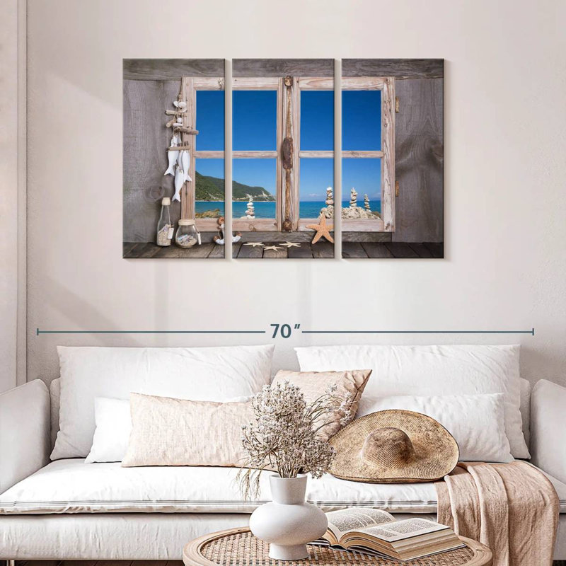 Fenêtre de plage Lilie, H 28 po x l 45 po