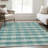 Premium Machine Washable Prisco Teal Rug-1848697472