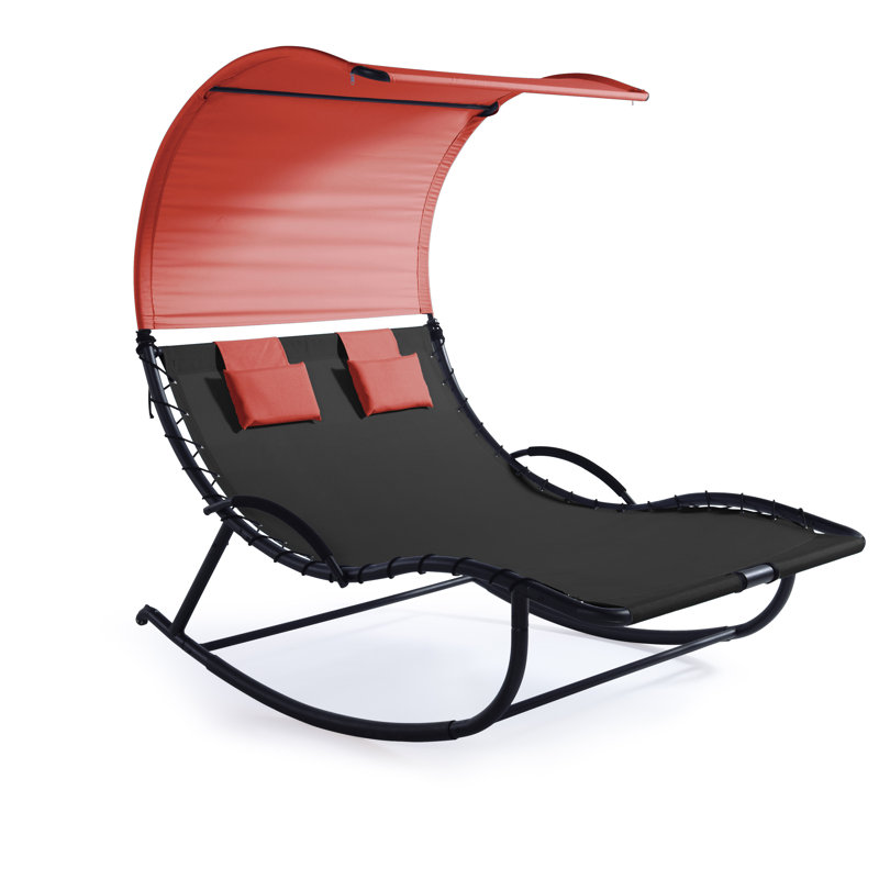 Chaise de patio Yara, Terre cuite/noir